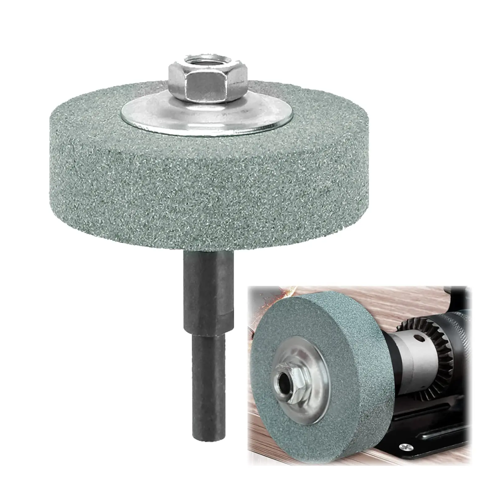 Picture of Grinding Wheel Stone Household Small Electric Grinding Polishing and Polishing Drilling Machine Stone (White)