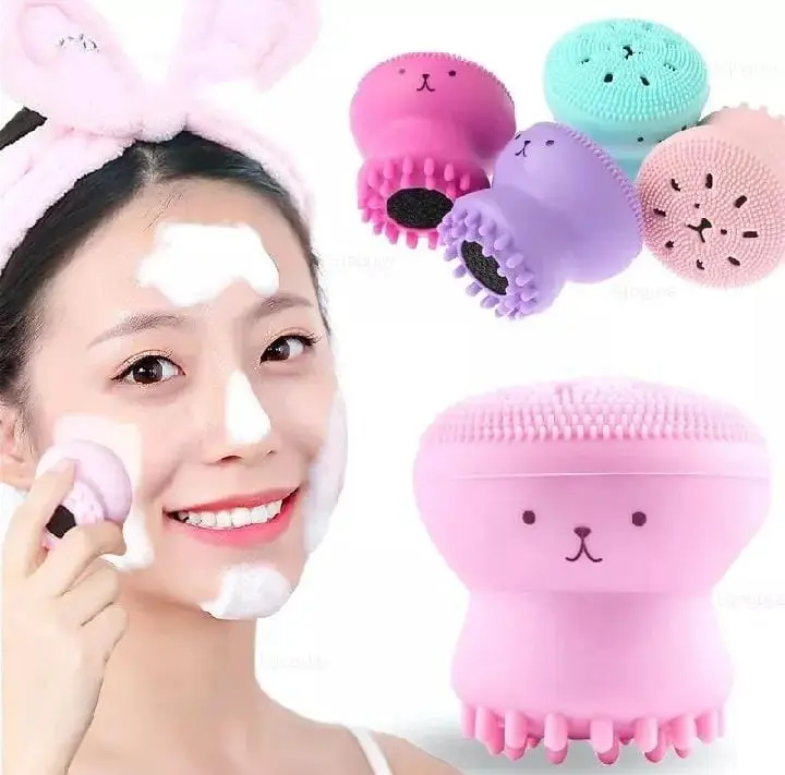 Picture of Octopus Shape Deep Pore Exfoliating Cleansing Face Brush 