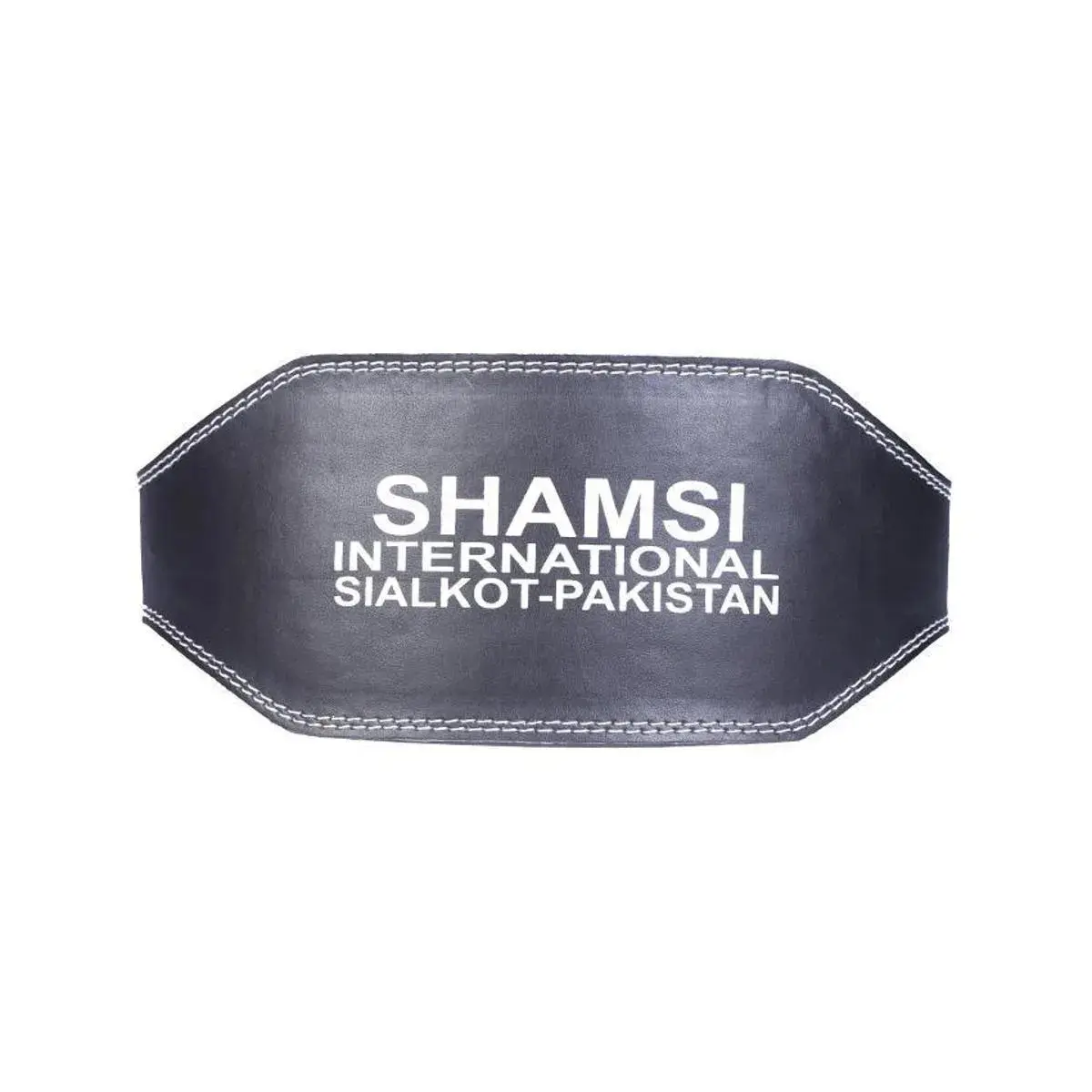 Picture of Leather Gym Belt 6 Inch wide high quality belly massage weight loss belt highly durable weight lifting gym belt (Black,XL)