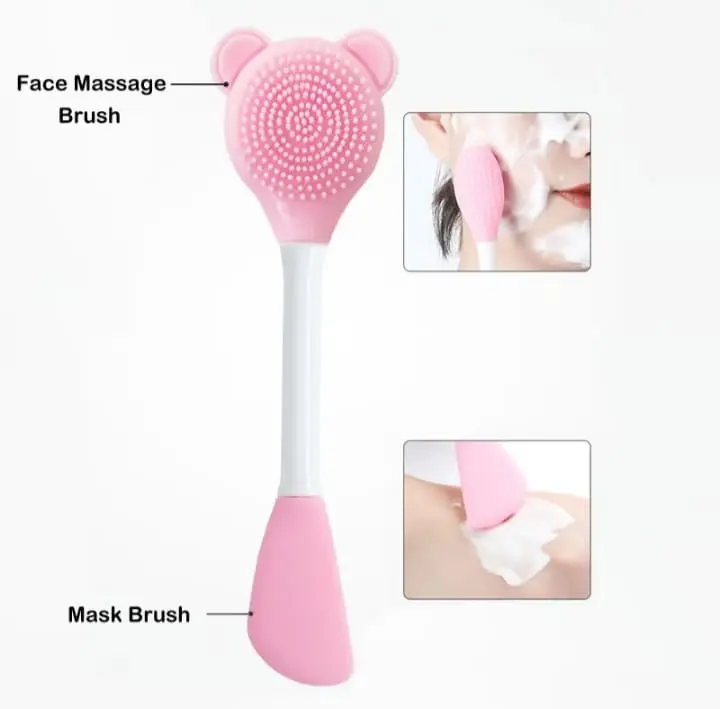 Picture of 01 pcs Double Head Facial Mask Brush Silicone Applicator for women 