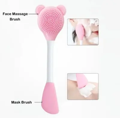 Picture of 01 pcs Double Head Facial Mask Brush Silicone Applicator for women 
