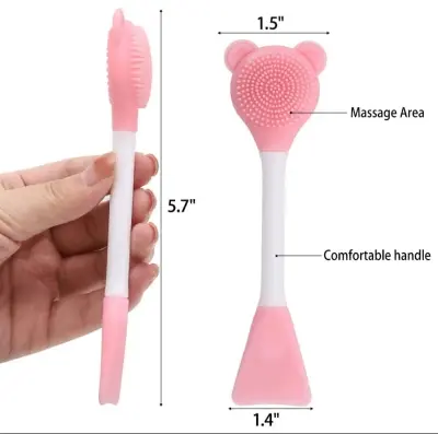 Picture of 01 pcs Double Head Facial Mask Brush Silicone Applicator for women 