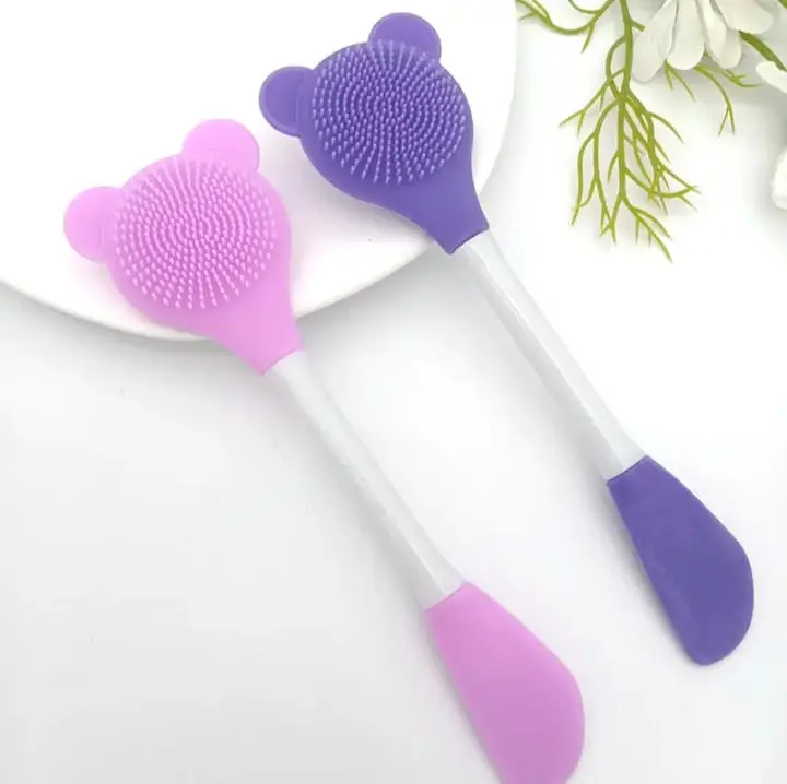 Picture of 01 pcs Double Head Facial Mask Brush Silicone Applicator for women 