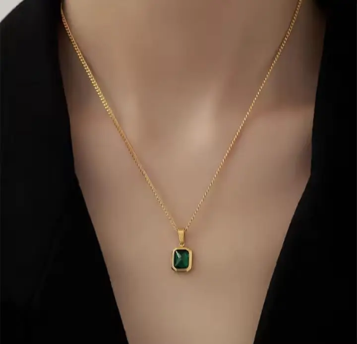 Picture of Colourful Blue Chain for women Gold