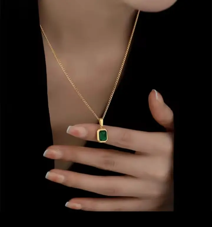 Picture of Colourful Blue Chain for women Gold