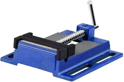 Picture of Bench Vice Work Vise heavy flat clamp drilling vice electric drill bracket special wood working vise 4 inch (Blue)