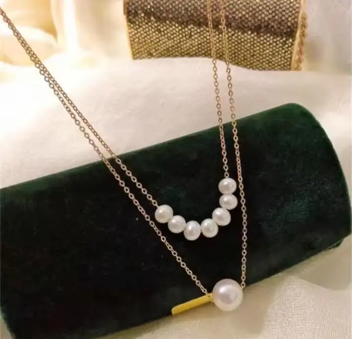 Picture of Double-layer Pearl Chain for women & girls White