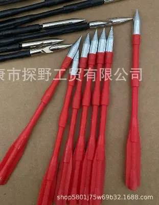 Picture of Crossbow Dart head with wings flying shark fish dart high precision target practice for latest fishing shlingshott (Red)