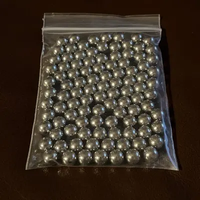 Picture of 10mm Slingshots Catapult Steel Balls Bow Stainless Steel Ball for target practice high precision (50 pieces) (Stainless Steel)