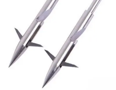 Picture of Fishing Dart bullet/ Fin head with wings flying shark fish arrow bullett/ Fin high precision target practice for latest fishing shlingshott (Bullet Head)