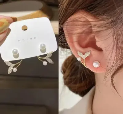 Picture of Fish Tail Ear ring for Women Gold