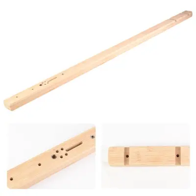 Picture of Wooden Pole 98cm DIY Bamboo Wood with Grooves on the Front and Back, Slingshots Long Pole with Grooves (Pole Only)