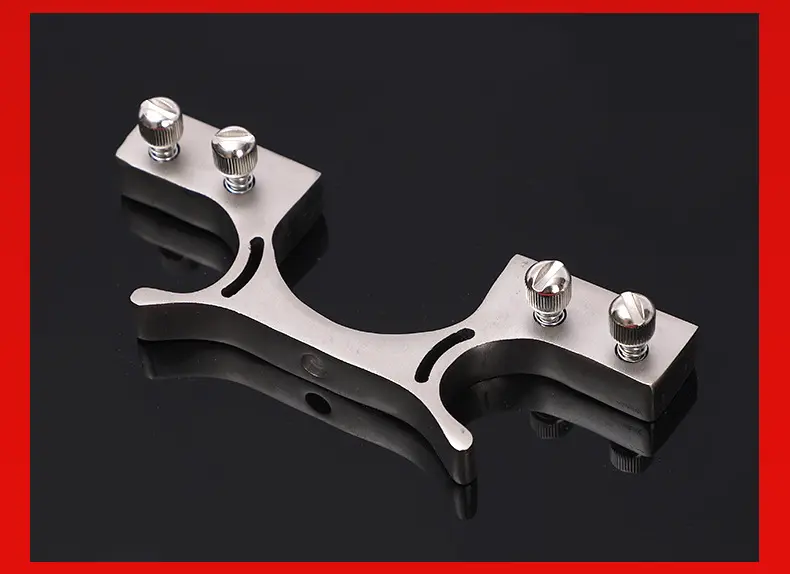 Picture of Stainless Steel Bow Head for Wooden Pole Flat Leather 40mm wide accessories slingshott Head (Stainless Steel 40mm)