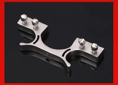 Picture of Stainless Steel Bow Head for Wooden Pole Flat Leather 40mm wide accessories slingshott Head (Stainless Steel 40mm)
