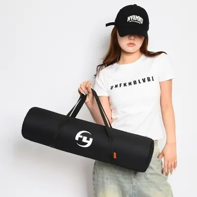 Picture of Portable Multifunctional Storage Bag Fishing Gear Slingshots Rifle Yoga Mat Gym Bag Travel Bag Mattress Bag Tent Bag (Black,Int: One size)