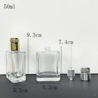 Picture of Perfume Bottle Empty perfume atomizer crystal glass bottle nice cap very good atomizer for perfumers individual (50ml)