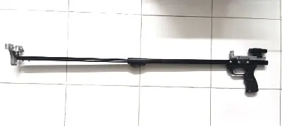 Picture of New High quality Slingshott Rifle catapult for target practice Telescopic Heavy Duty Pole + Alloy Head + Resin Pistoll Grip + Zinc Alloy Spreader + Red Laser Pointer with Mount full setup sports archery (thickened, heavy and powerful model) (Full Setup (New))