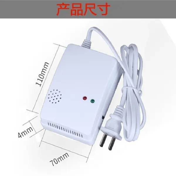 Picture of Gas Leak Detector Cylinder Leak Detector Alarm Kitchen Gas Detection Sensor Gas Alarm Fire Alarm Home Safety Dire Safety Kitchen Safety (White)