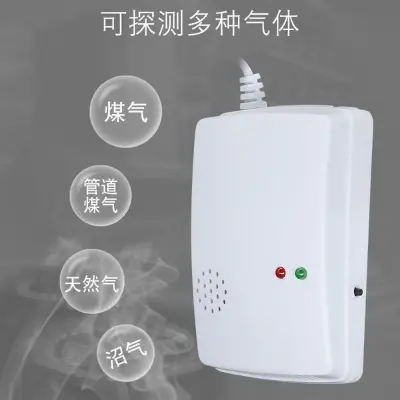 Picture of Gas Leak Detector Cylinder Leak Detector Alarm Kitchen Gas Detection Sensor Gas Alarm Fire Alarm Home Safety Dire Safety Kitchen Safety (White)