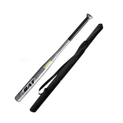 Picture of Baseball Bat Thickened Heavy Weight Heavy Duty 32 inch Alloy Steel Baseball Bat Matte Silver Baseball Bat (Silver)