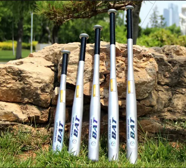 Picture of Baseball Bat Thickened Heavy Weight Heavy Duty 32 inch Alloy Steel Baseball Bat Matte Silver Baseball Bat (Silver)