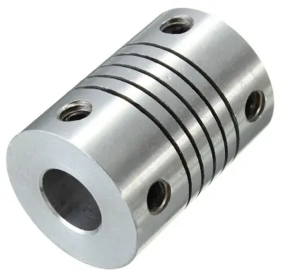 Picture of Flexible Shaft Coupling Clamp Universal Joint Stepper Motor Coupler For CNC 3D Printer Engraving Machine DC Motor Aluminum Flexible (5mm to 8mm)