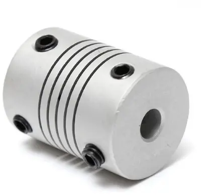 Picture of Flexible Shaft Coupling Clamp Universal Joint Stepper Motor Coupler For CNC 3D Printer Engraving Machine DC Motor Aluminum Flexible (5mm to 8mm)