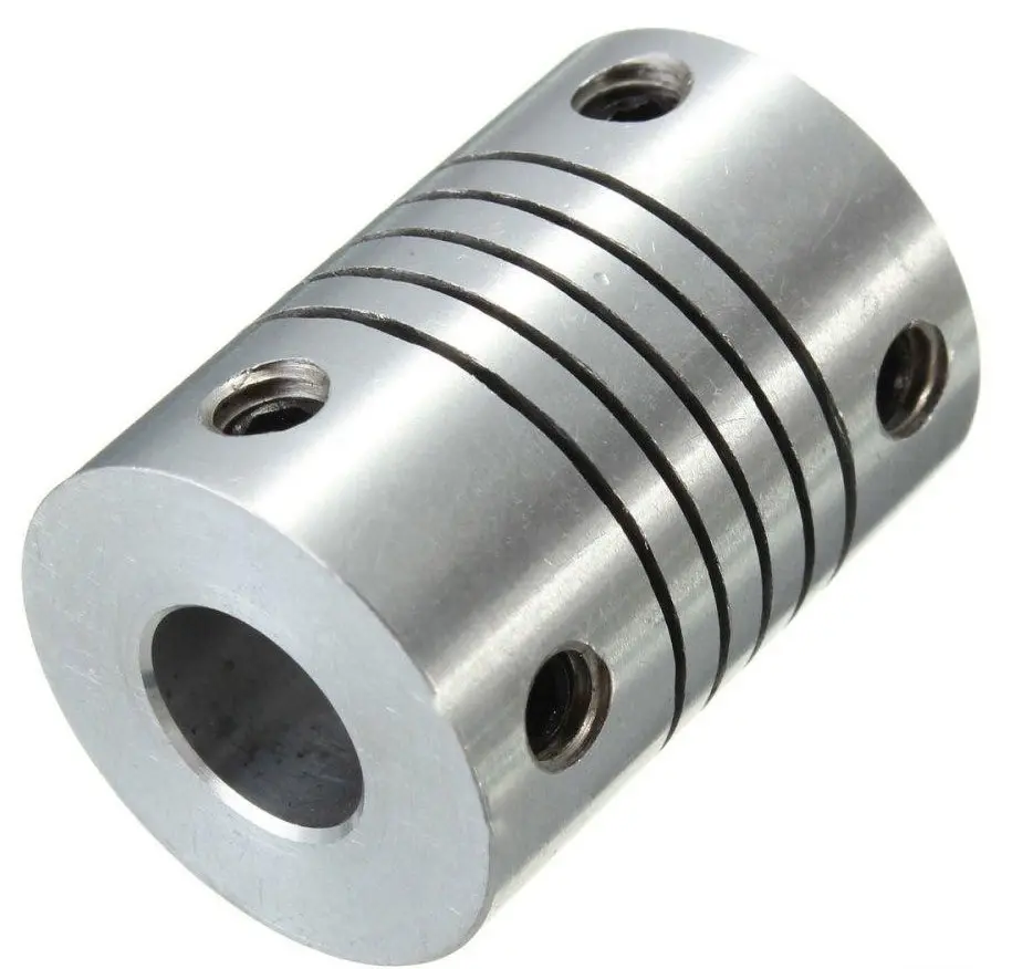 Picture of Flexible Shaft Coupling Clamp Universal Joint Stepper Motor Coupler For CNC 3D Printer Engraving Machine DC Motor Aluminum Flexible (6mm to 8mm)