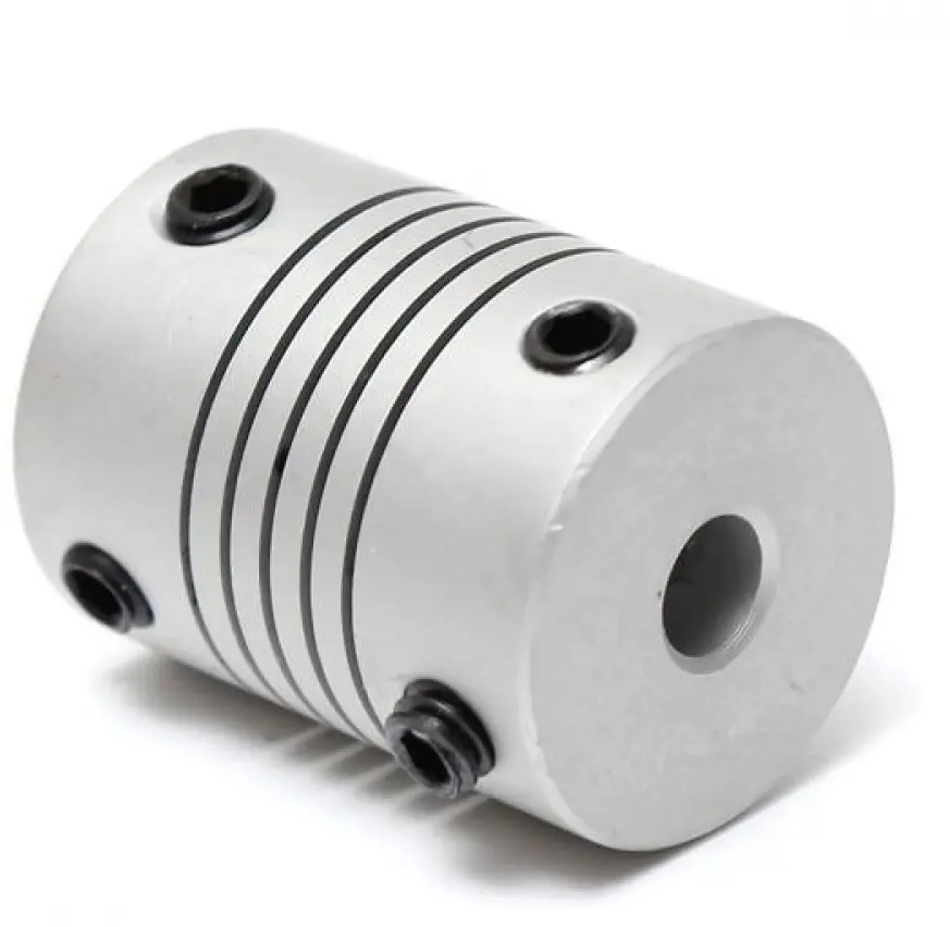 Picture of Flexible Shaft Coupling Clamp Universal Joint Stepper Motor Coupler For CNC 3D Printer Engraving Machine DC Motor Aluminum Flexible (6mm to 8mm)