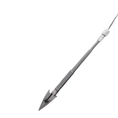 Picture of Stainless Steel Fishing Thorn Dart three edge fishing dart heavy blade shallow water big fish lake fishing single barbed slingshots dart (Stainless Steel)