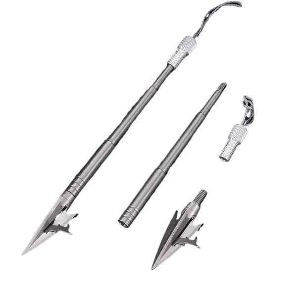Picture of Stainless Steel Fishing Thorn Dart three edge fishing dart heavy blade shallow water big fish lake fishing single barbed slingshots dart (Stainless Steel)