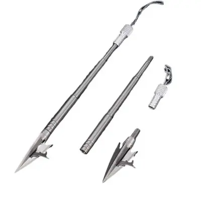 Picture of Stainless Steel Fishing Thorn Dart three edge fishing dart heavy blade shallow water big fish lake fishing single barbed slingshots dart (Stainless Steel)