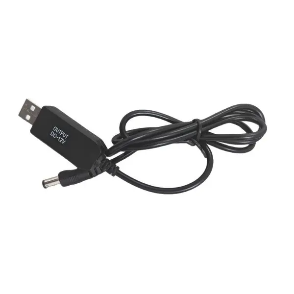 Picture of USB to 12V Booster Cable Data Cable Charger Power Bank Router Optical Cat Fluorescent Board Night Light Charging Cable (USB to DC9V)