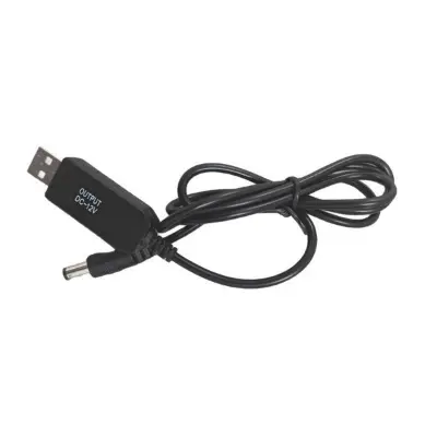 Picture of USB to 12V Booster Cable Data Cable Charger Power Bank Router Optical Cat Fluorescent Board Night Light Charging Cable (USB to DC9V)