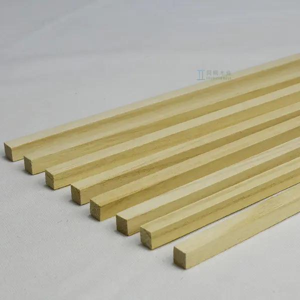 Picture of Wooden Log Strips, Paulownia Wood Chips, Primary and Secondary School DIY Handmade Model Materials, Balsa Wood Planks, Wooden Sticks, Wooden Sticks (Beige)