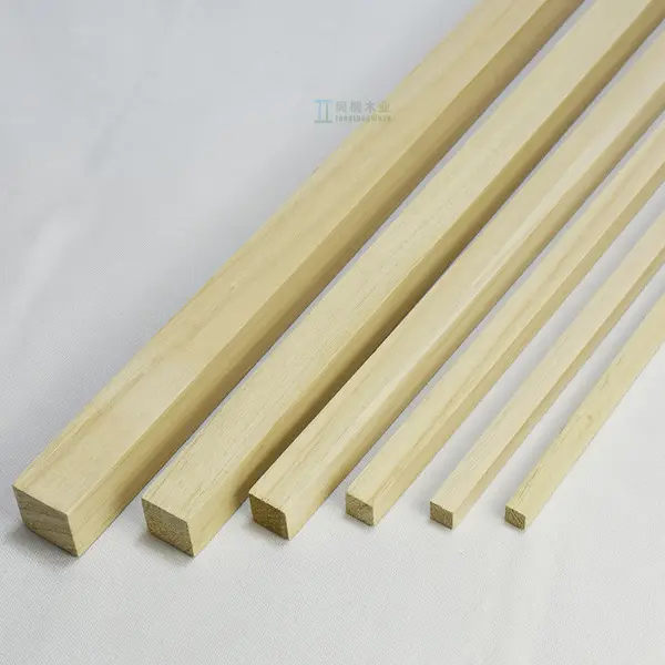 Picture of Wooden Log Strips, Paulownia Wood Chips, Primary and Secondary School DIY Handmade Model Materials, Balsa Wood Planks, Wooden Sticks, Wooden Sticks (Beige)