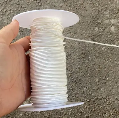 Picture of High Power Bows Rope Fishing Bows Slingshots Dart String High Tensile 300kg High Quality Powerful Durable 2mm White Solid (1 Meter Price) (1 Meter)