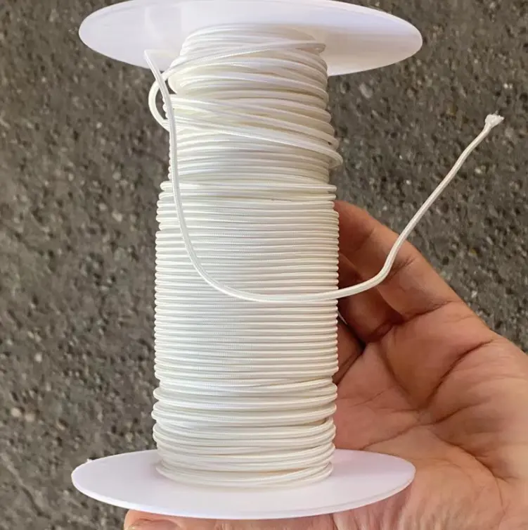 Picture of High Power Bows Rope Fishing Bows Slingshots Dart String High Tensile 300kg High Quality Powerful Durable 2mm White Solid (1 Meter Price) (1 Meter)