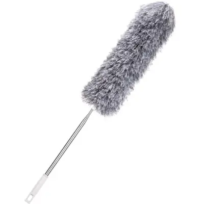 Picture of Mini Cleaning Feather Duster, Stainless Steel Ceiling Brush, Washable Dust Duster, 90cm Long Telescopic Dust Remover, Washable for Home Use (Random Color)