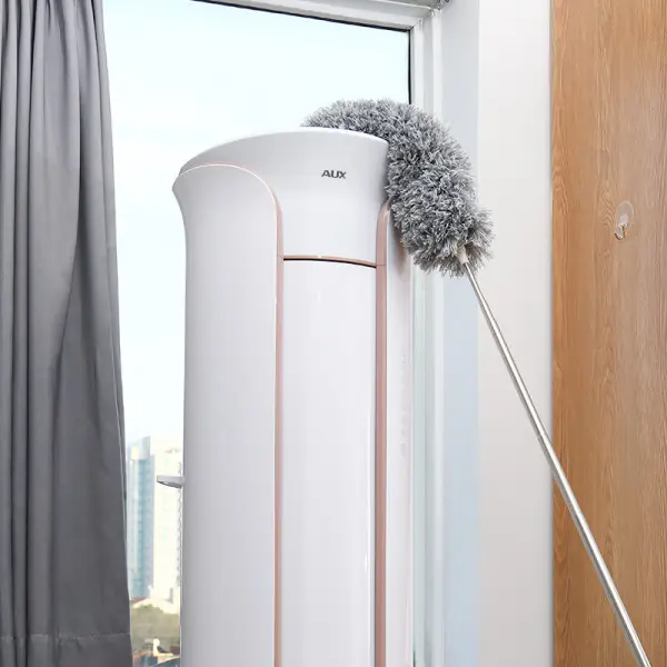 Picture of Mini Cleaning Feather Duster, Stainless Steel Ceiling Brush, Washable Dust Duster, 90cm Long Telescopic Dust Remover, Washable for Home Use (Random Color)