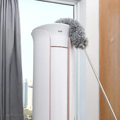 Picture of Mini Cleaning Feather Duster, Stainless Steel Ceiling Brush, Washable Dust Duster, 90cm Long Telescopic Dust Remover, Washable for Home Use (Random Color)