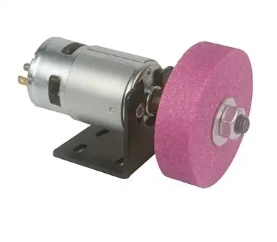 Picture of High Power Grinder and Knife Sharpener made of 775 DC Copper Single Bearing Motor with bracket excellent for grinding, cutting, polishing, sharpening, etc. multipurpose high power ready to use (With Adapter)