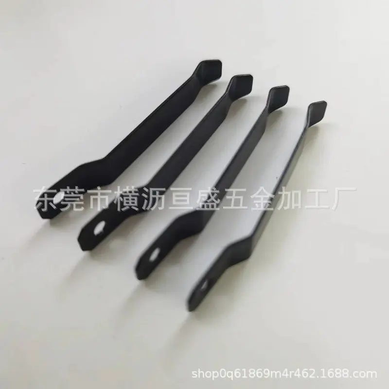 Picture of Stainless Steel Manganese Steel Flat Elastic Clip, Tool Box Pocket Camera Gadget Bag Money Bag Knife Clip (5 Pcs)