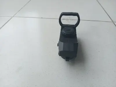 Picture of Plastic Target Sight Fun Toy Cross Sight Target Practice Red Light Battery Operated (Black)