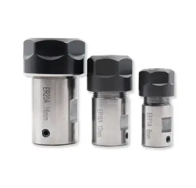 Picture of Hand Router, Power Router, CNC Engraving Machine Motor Shaft Cutter Rod ER16 spindle machine extension rod cutter sleeve connecting shaft (ER16A 10mm)
