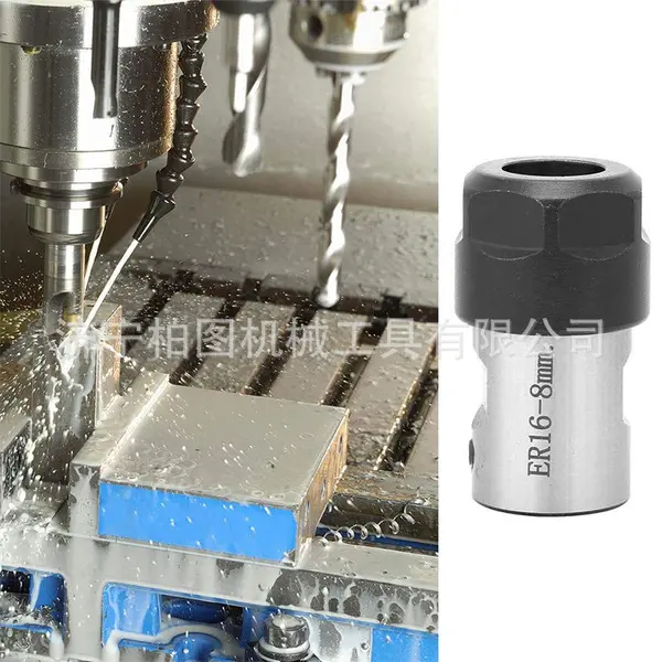 Picture of Hand Router, Power Router, CNC Engraving Machine Motor Shaft Cutter Rod ER16 spindle machine extension rod cutter sleeve connecting shaft (ER16A 10mm)