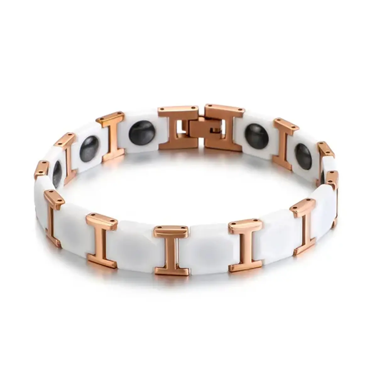 Picture of Trendmax High-Quality Magnetic Ceramic Bracelet - Elevate Look And Experience The Benefits Of Magnetic Therapy High-Quality Ceramic Bracelet
