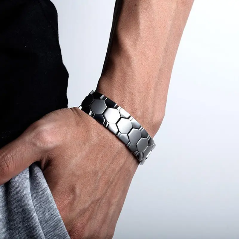 Picture of Double Magnetic Bracelets Complete Ss - Discover The Benefits Of Double Magnetic Bracelets, Designed For A Stylish Look With Ss Accents