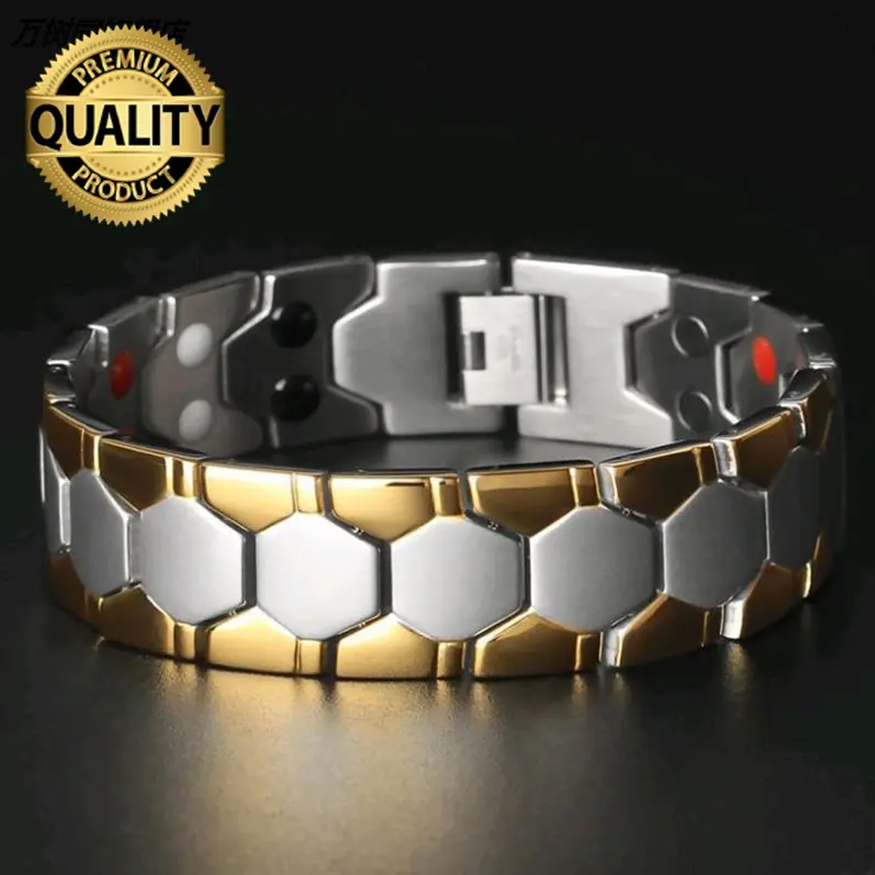 Picture of Double Magnetic Bracelets Complete Ss - Discover The Benefits Of Double Magnetic Bracelets, Designed For A Stylish Look With Ss Accents