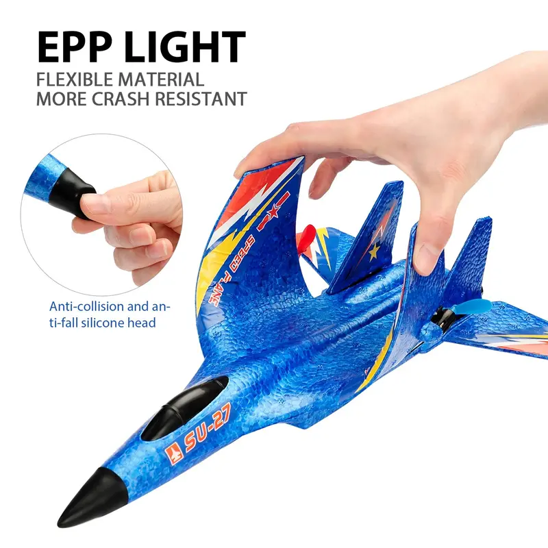 Picture of FLH - Drone - SU-27- Duel Battery RC Foam Plane Rc Airplane Radio Control Rc Airplane SU 27 Rc Airplane Remote Control Fighter Model EPP Foam Toys for Kids Gift